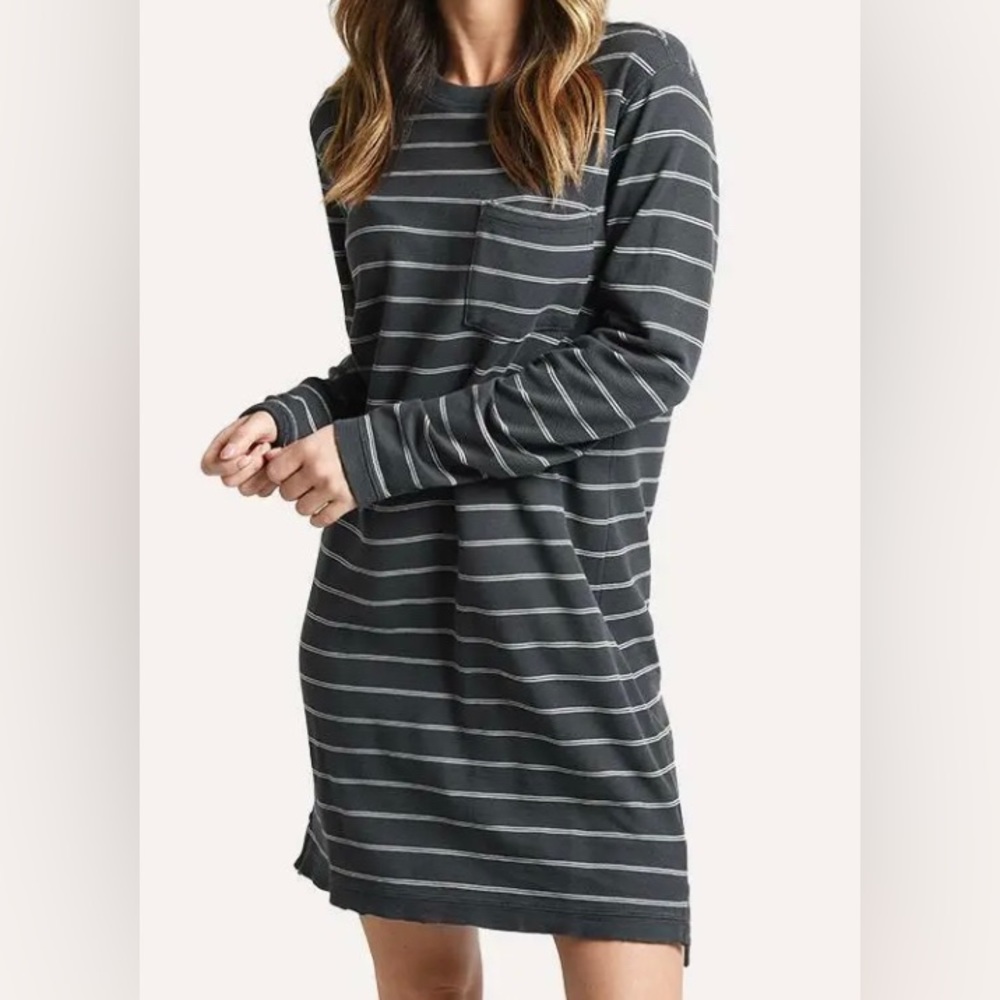 ATM Striped T-Shirt Dress Size M
